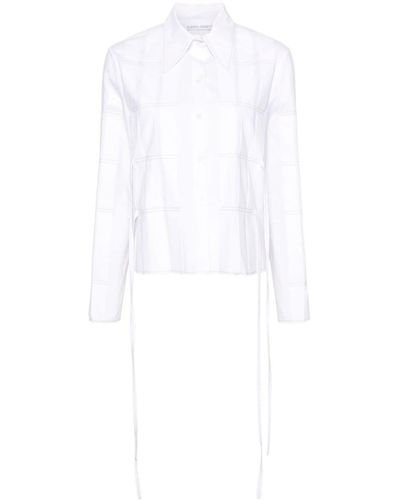 Alberta Ferretti Pleat-detail Shirt - White