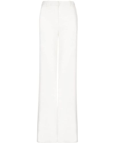 Balmain Pantalon à coupe évasée - Blanc