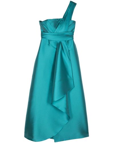 Alberta Ferretti Mikado Maxikleid - Blau