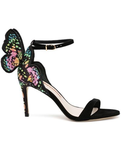 Sophia Webster Chiara Butterfly-embellished 90mm Sandals - Black