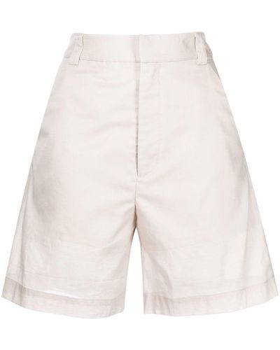 Izzue Shorts im Layering-Look - Weiß