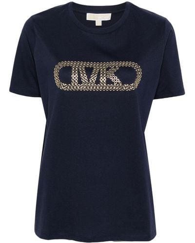 Michael Kors T-shirt con logo - Blu
