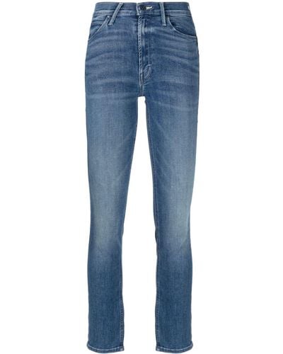Mother Dazzler Mid-rise Slim-cut Jeans - Blue
