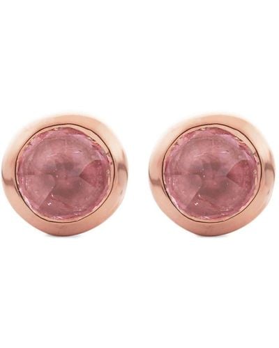 Monica Vinader Circular-design Stud Earrings - Pink