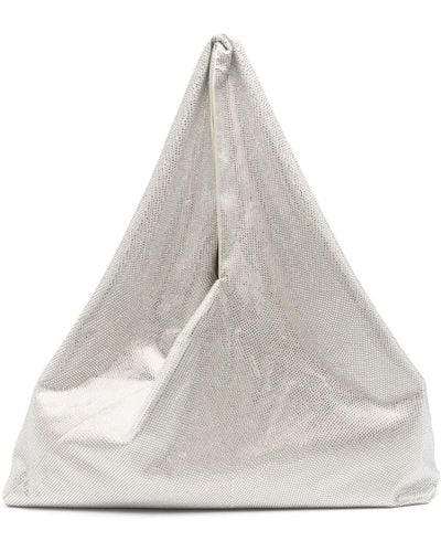 GIUSEPPE DI MORABITO Crystal-embellished Shoulder Bag - White