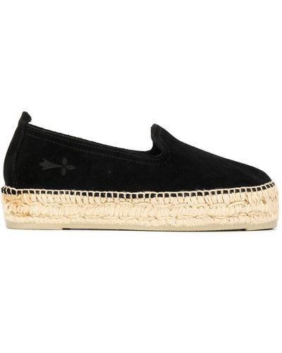 Manebí Espadrilles con plateau - Nero