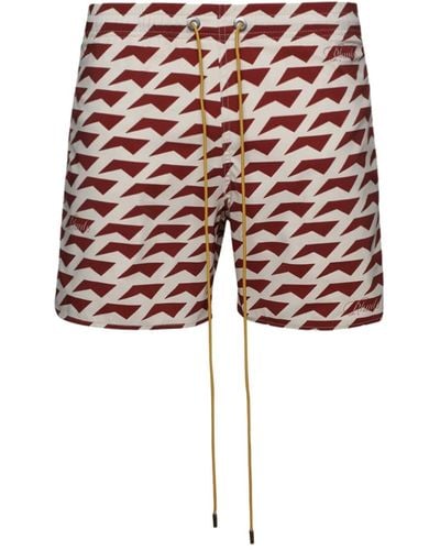 Rhude Dolce Vita Swim Shorts - Red