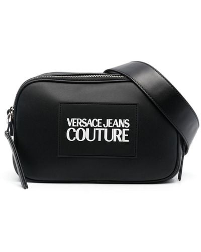 Versace Jeans Couture Umhängetasche mit Logo-Print - Schwarz