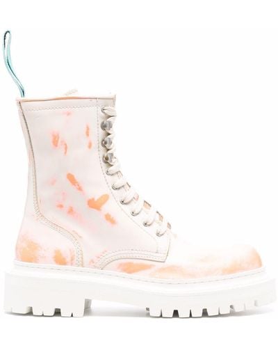 Camper Eki Chunky-sole Lace-up Boots - White