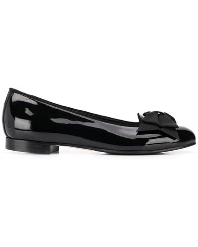 SCAROSSO Cloe Ballerina Shoes - Black