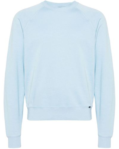 Tom Ford Mélange Cotton-blend Sweatshirt - Blue
