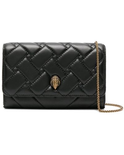 Kurt Geiger Mini Kensington Leather Clutch Bag - Black