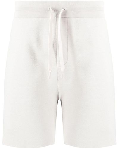 Alpha Tauri Posos Knitted Track Shorts - White