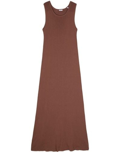 Aspesi Fine-knit Sleeveless Long Dress - Brown