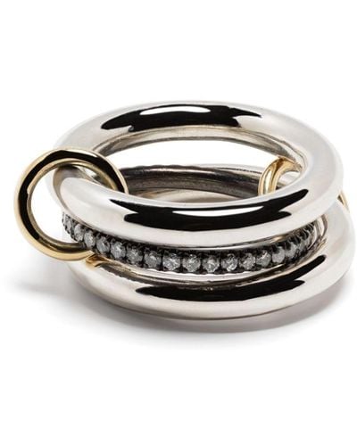 Spinelli Kilcollin Libra Diamond-embellished Ring - Metallic