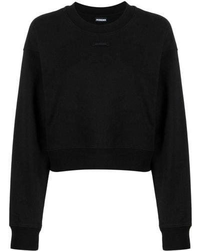 Jacquemus Sweat Le Sweatshirt Gros Grain en coton - Noir