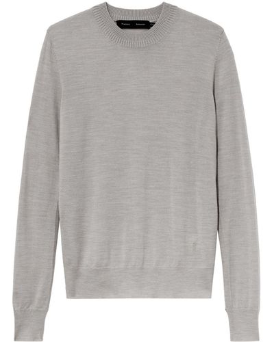 Proenza Schouler Logo-embroidered Crew-neck Jumper - Grey