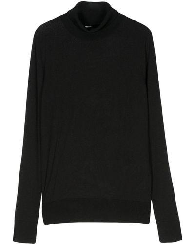 Calvin Klein Semi-transparenter Pullover - Schwarz