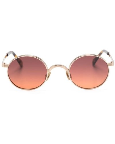Moscot Moyel Sonnenbrille mit rundem Gestell - Pink