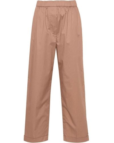 Peserico High-waist Tailored Trousers - Natural