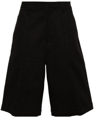 Neil Barrett Mid-rise Cotton Chino Shorts - Black