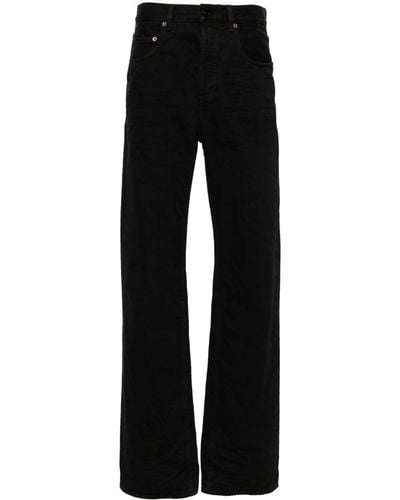 Saint Laurent Straight-leg Cotton Jeans - Black