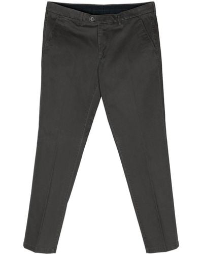 Corneliani Mid-rise Cotton Chino Trousers - Grey