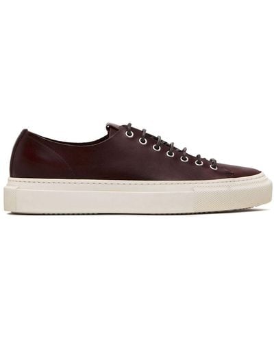 Buttero Lace-fastening Leather Sneakers - Brown