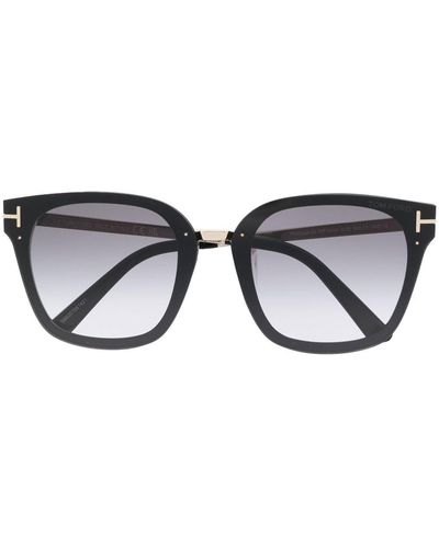 Tom Ford Zonnebril Met Vierkant Montuur - Zwart