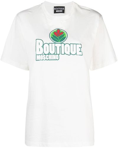 Boutique Moschino グラフィックロゴ Tシャツ - ホワイト