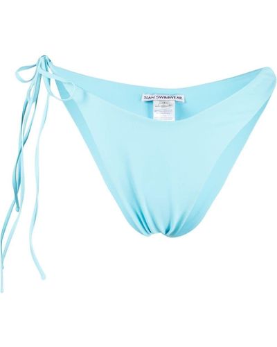 Sian Swimwear Bas de bikini Elisa à détail noué - Bleu