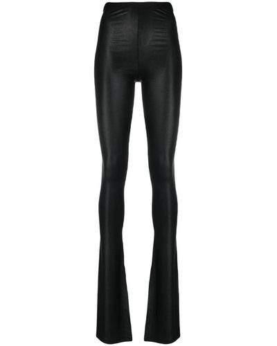 Rick Owens Side-slit Flared Pants - Black