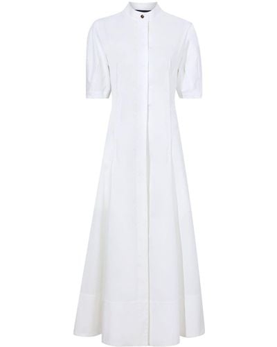 Proenza Schouler Poplin Stretch-cotton Maxi Dress - White