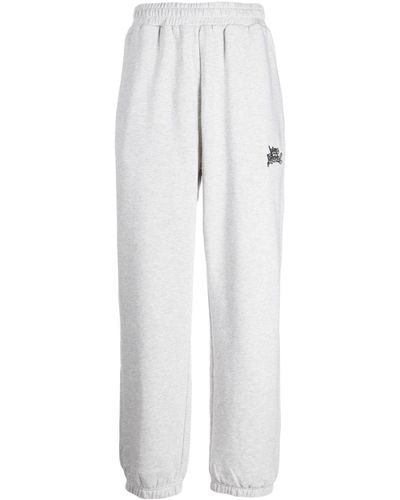 Izzue Logo-print Tapered Track Trousers - White