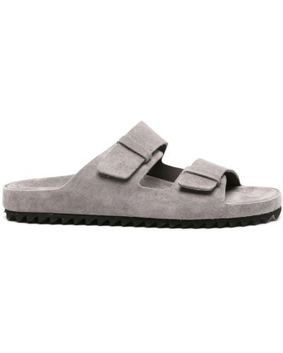 Officine Creative Agora' 002 Suede Slides - White