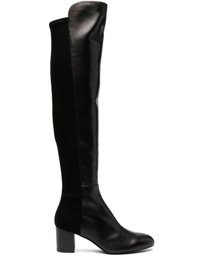 Stuart Weitzman 5050 Yuliana 60mm Leather Boots - Black