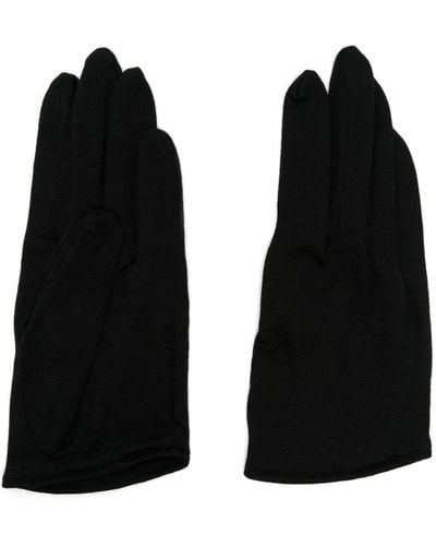 Yohji Yamamoto Full-finger Wool Gloves - Black