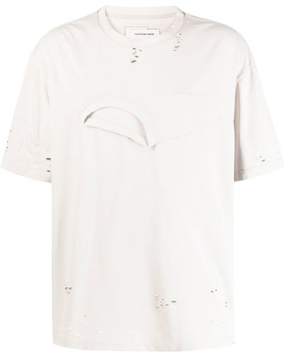 Feng Chen Wang T-shirt girocollo - Bianco