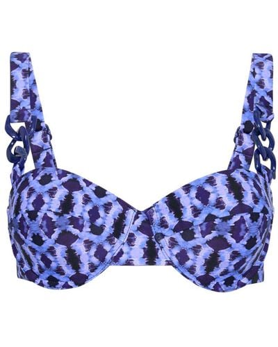 Rebecca Vallance Shiloh Balconette Bikini Top - Blue