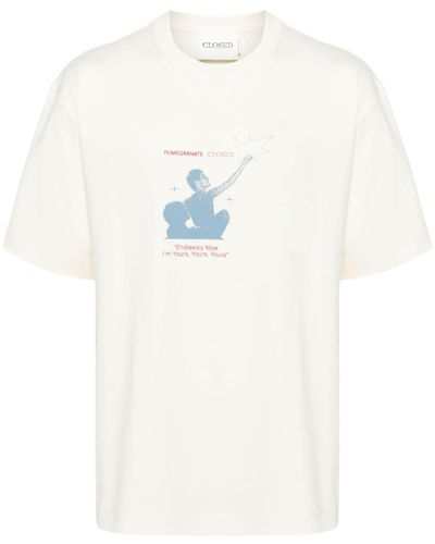 Closed フォトプリント Tシャツ - ホワイト