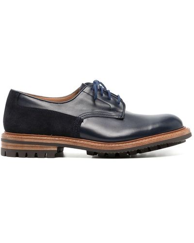 Tricker's Derby-Schuhe mit Kontrasteinsatz - Grau