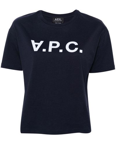 A.P.C. Vpc Color H T-shirt - Blauw
