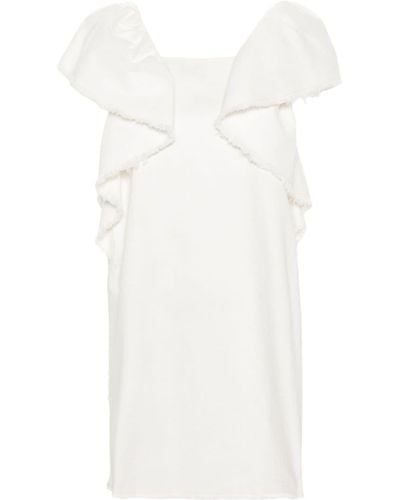 Bimba Y Lola Denim Mini Dress - White