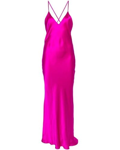 Pierre Louis Mascia Adana Silk Maxi Dress - Pink