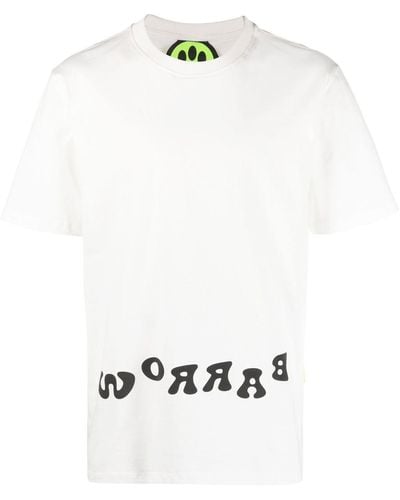 Barrow T-Shirt mit grafischem Print - Weiß