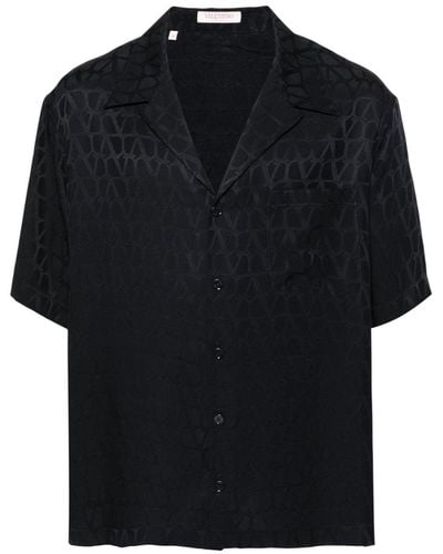 Valentino Garavani Overhemd Met Patroon - Zwart