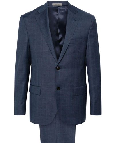 Corneliani チェック スーツ - ブルー