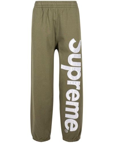 Supreme Pantalon de jogging à logo appliqué - Vert