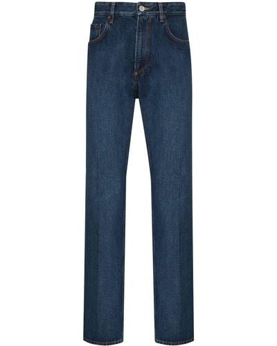Balenciaga Jeans slim effetto sbiadito - Blu