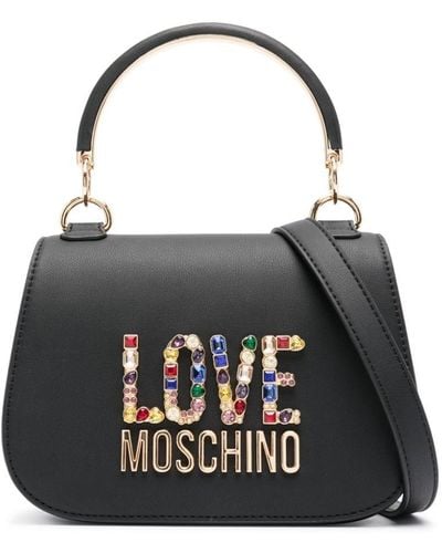 Love Moschino Shopper Met Logo - Zwart